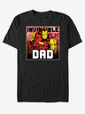 ZOOT.Fan Čierne unisex tričko ZOOT.Fan Marvel Invincible Dad