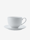 Maxwell & Williams Biely porcelánový šálka a tanierik Diamonds 220ml Maxwell & Williams