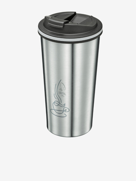 Cilio Cestovný termohrnček v striebornej farbe Celeste 355ml Cilio