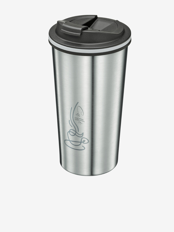 Cilio Cestovný termohrnček v striebornej farbe Celeste 355ml Cilio