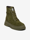 Steve Madden Tmavozelené dámske semišové členkové topánky Steve Madden Gaja