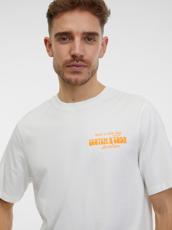 Scotch & Soda Biela pánska košeľa Scotch & Soda
