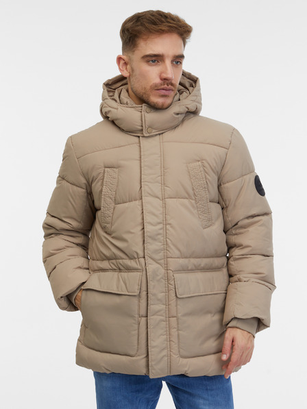 ONLY & SONS Béžová pánska prešívaná bunda ONLY & SONS Arwin