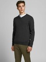 Jack & Jones Tmavosivý základný sveter Jack & Jones Basic
