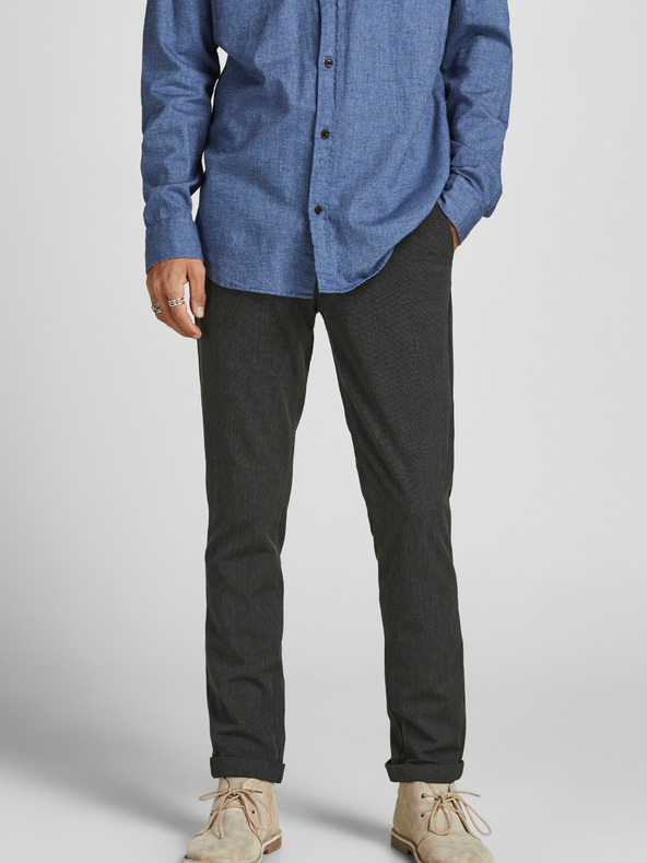 Jack & Jones Tmavosivé nohavice Jack & Jones Marco
