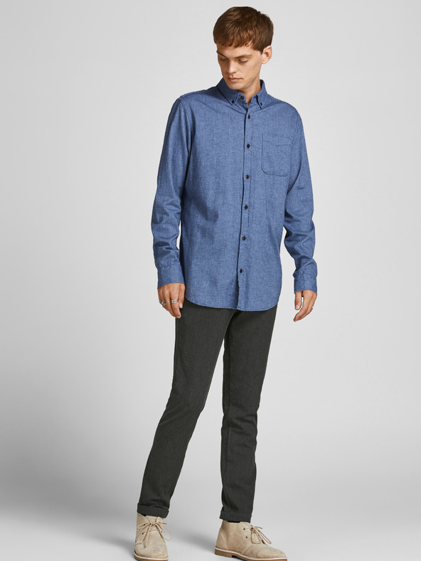 Jack & Jones Tmavosivé nohavice Jack & Jones Marco