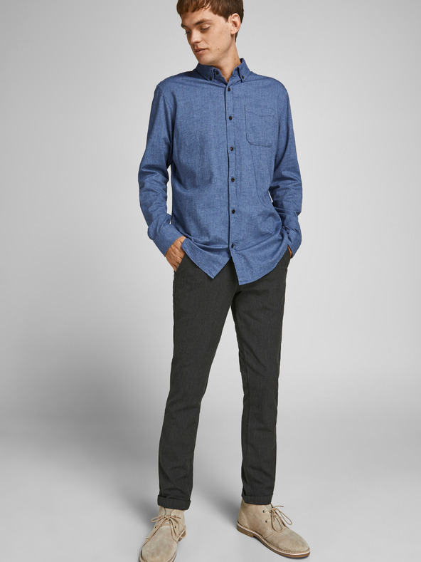 Jack & Jones Tmavosivé nohavice Jack & Jones Marco