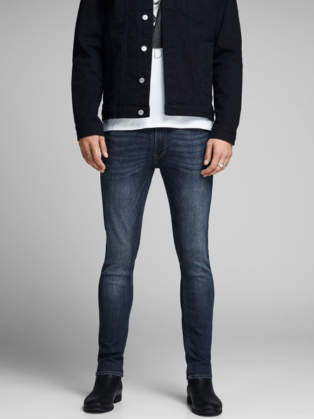 Jack & Jones Tmavomodré pánske džínsy Jack & Jones Liam skinny