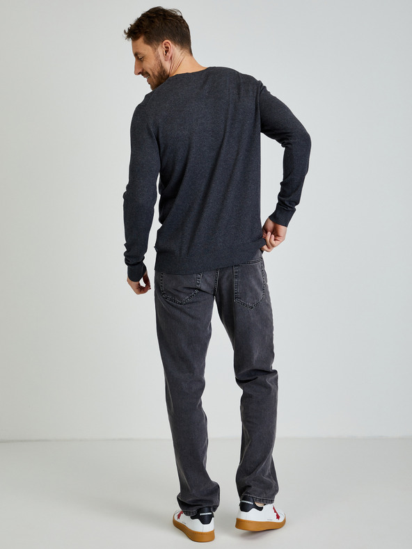 Jack & Jones Tmavosivý základný sveter Jack & Jones Emil