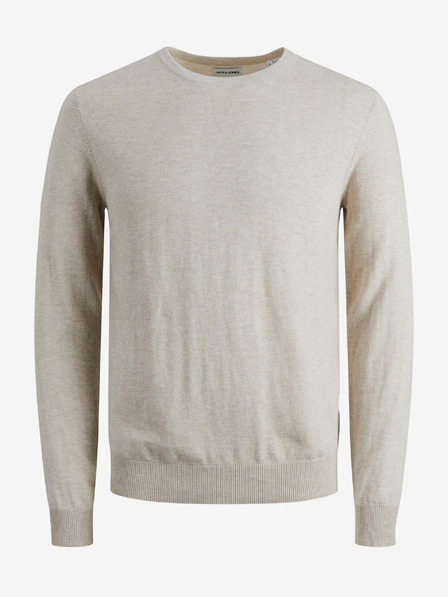 Jack & Jones Krémový základný sveter Jack & Jones Emil