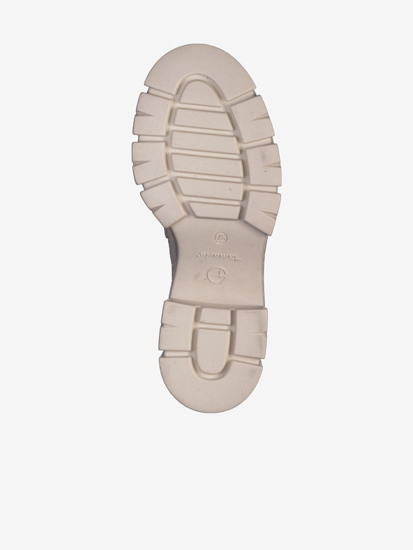 Tamaris Béžové dámske semišové mokasíny na podpätkuTamaris