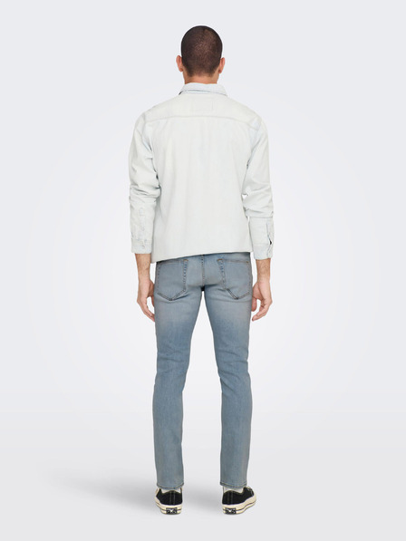 ONLY & SONS Svetlomodré pánske slim fit džínsy ONLY & SONS Loom