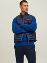 Jack & Jones Tmavomodrá pánska prešívaná vesta Jack & Jones Hero