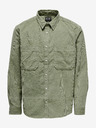 ONLY & SONS Zelená pánska manšestrová vrchná košeľa ONLY & SONS Alp
