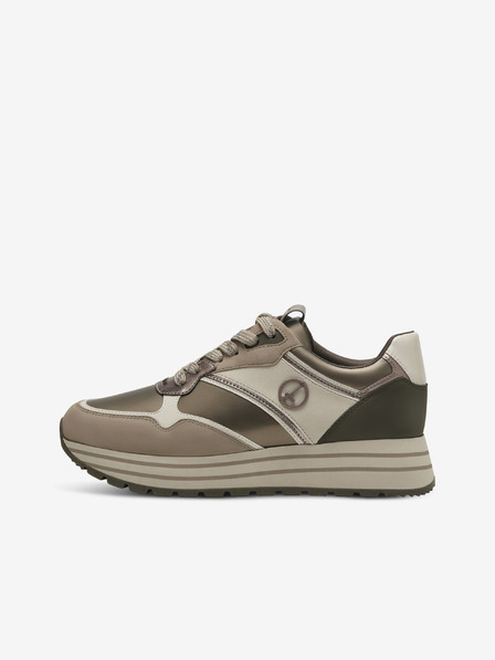 Tamaris Khaki dámske tenisky na platforme Tamaris