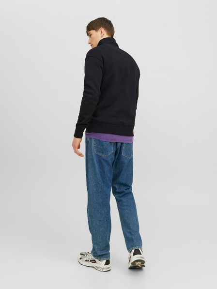 Jack & Jones Čierna pánska mikina Jack & Jones Vester