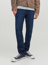 Jack & Jones Tmavomodré pánske džínsy úzkeho strihu Jack & Jones Glenn