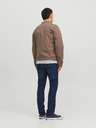 Jack & Jones Tmavomodré pánske džínsy úzkeho strihu Jack & Jones Glenn