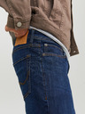 Jack & Jones Tmavomodré pánske džínsy úzkeho strihu Jack & Jones Glenn