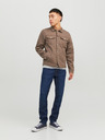 Jack & Jones Tmavomodré pánske džínsy úzkeho strihu Jack & Jones Glenn