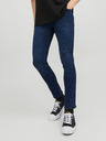 Jack & Jones Tmavomodré pánske džínsy úzkeho strihu Jack & Jones Glenn