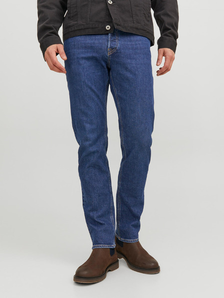Jack & Jones Modré pánske slim fit džínsy Jack & Jones Mike