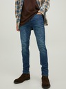 Jack & Jones Tmavomodré pánske džínsy úzkeho strihu Jack & Jones Glenn