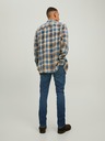 Jack & Jones Tmavomodré pánske džínsy úzkeho strihu Jack & Jones Glenn