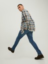 Jack & Jones Tmavomodré pánske džínsy úzkeho strihu Jack & Jones Glenn