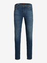 Jack & Jones Tmavomodré pánske džínsy úzkeho strihu Jack & Jones Glenn