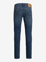 Jack & Jones Tmavomodré pánske džínsy úzkeho strihu Jack & Jones Glenn