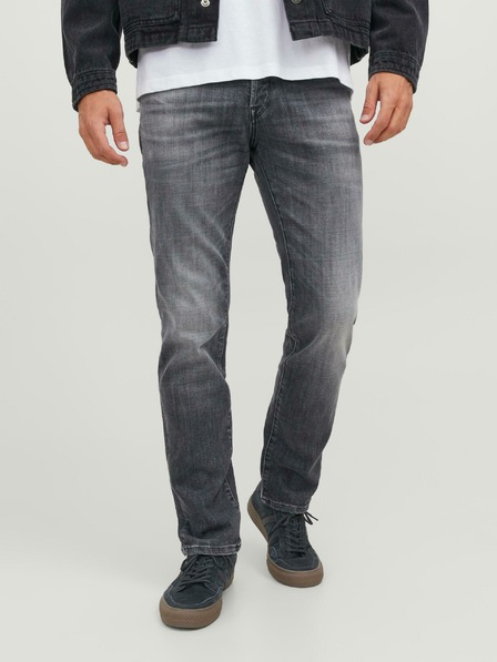 Jack & Jones Šedé pánske džínsy rovného strihu Jack & Jones Tim