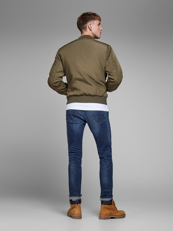 Jack & Jones Tmavomodré slim fit džínsy Jack & Jones Tim