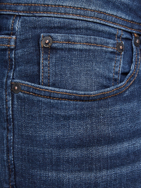 Jack & Jones Tmavomodré slim fit džínsy Jack & Jones Tim