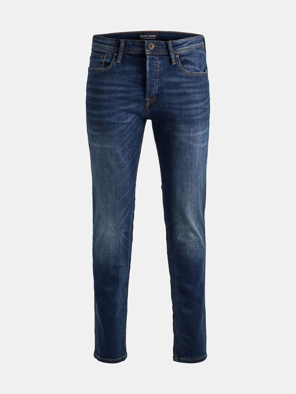 Jack & Jones Tmavomodré slim fit džínsy Jack & Jones Tim
