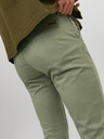 Jack & Jones Zelené pánske chino nohavice Jack & Jones Marco