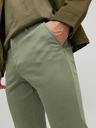 Jack & Jones Zelené pánske chino nohavice Jack & Jones Marco