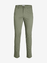 Jack & Jones Zelené pánske chino nohavice Jack & Jones Marco