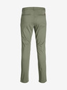 Jack & Jones Zelené pánske chino nohavice Jack & Jones Marco