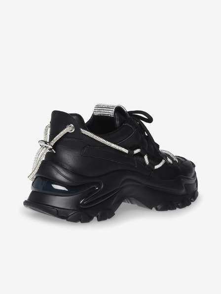 Steve Madden Čierne dámske tenisky na platforme Steve Madden Miracles