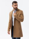 Ombre Clothing Béžový pánsky ľahký kabát Ombre oblečenie