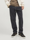 Jack & Jones Čierne pánske džínsy rovného strihu Jack & Jones Chris