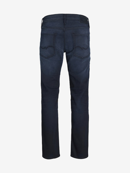 Jack & Jones Tmavomodré pánske džínsy úzkeho strihu Jack & Jones Glenn