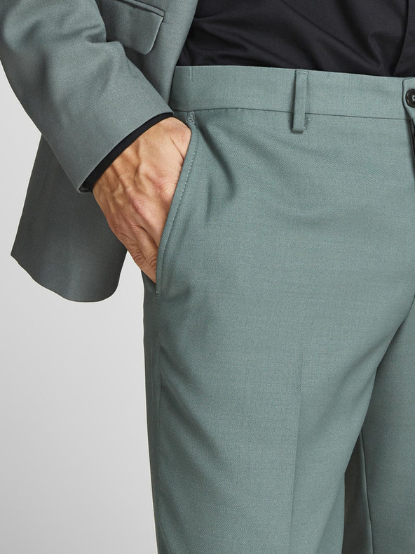 Jack & Jones Zelené pánske nohavice Jack & Jones Solaris