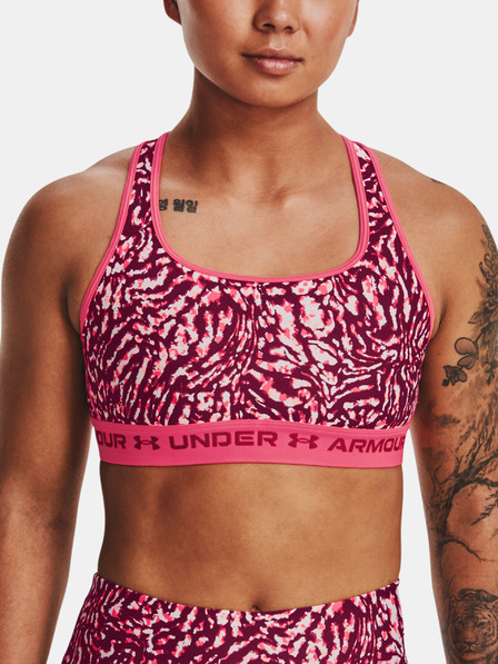 Under Armour Dámska podprsenka Under Armour UA Crossback Mid Print