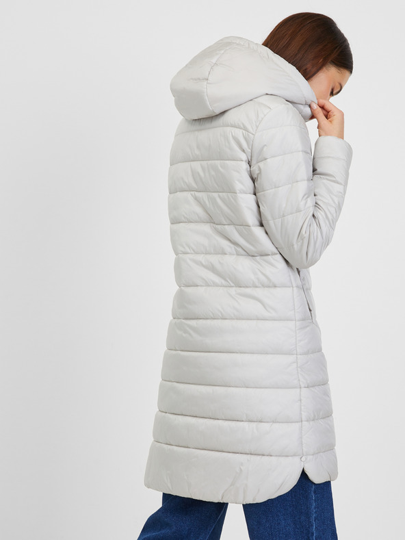 Orsay Svetlomodrý dámsky zimný prešívaný kabát ORSAY