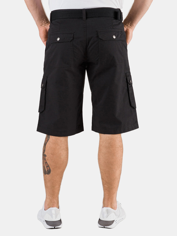 Sam 73 Čierne pánske šortky s vreckami SAM 73