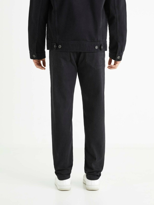 Celio Čierne pánske džínsy slim fit Celio C25