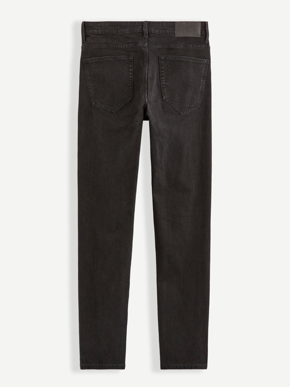 Celio Čierne pánske džínsy slim fit Celio C25