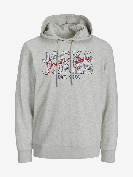 Jack & Jones Svetlošedá pánska mikina Jack & Jones Henry